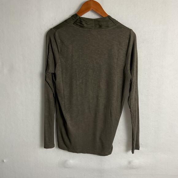 Dolan Left Coast Collection Womens Surplice top Olive Green Fall Fashion XS - Picture 4 of 8